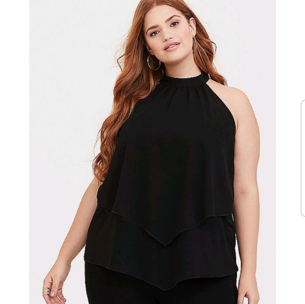 Torrid black layered tank